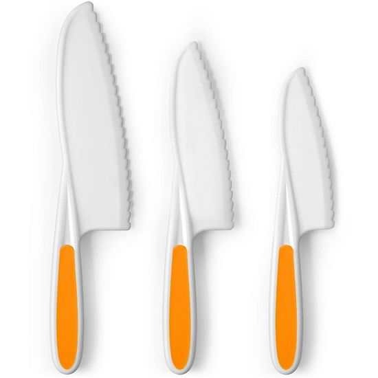  Zulay Kitchen 3-Piece Kids Knife Set For Real Cooking & Baking