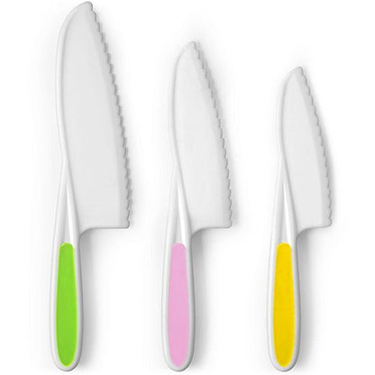  Zulay Kitchen 3-Piece Kids Knife Set For Real Cooking & Baking