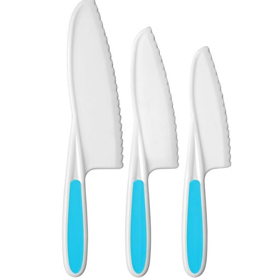  Zulay Kitchen 3-Piece Kids Knife Set For Real Cooking & Baking