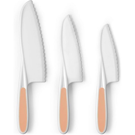  Zulay Kitchen 3-Piece Kids Knife Set For Real Cooking & Baking