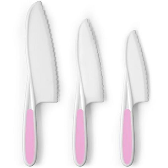  Zulay Kitchen 3-Piece Kids Knife Set For Real Cooking & Baking