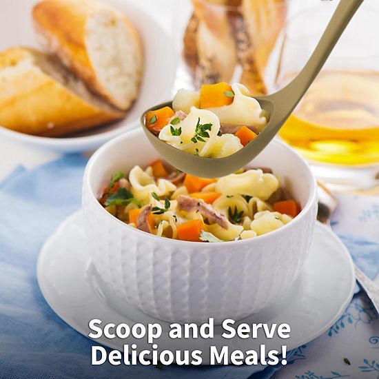  Zulay Kitchen Soup Ladle Spoon With Comfortable Grip