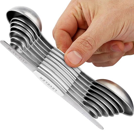  Zulay Kitchen Stackable Magnetic Spoons Set Of 8