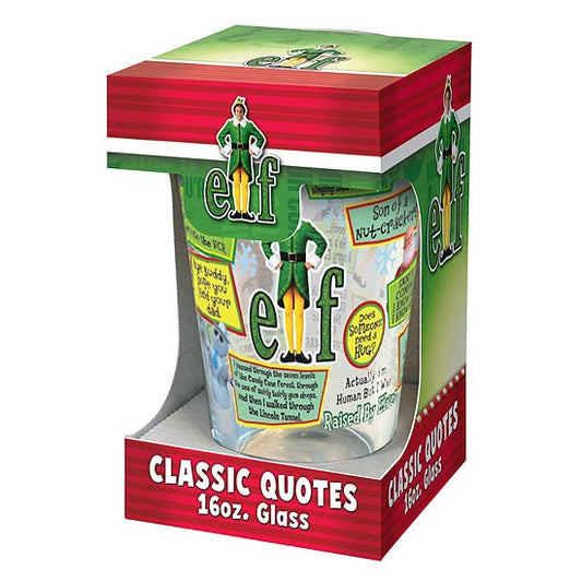  ICUP Elf Classic Quotes 16-oz. Glass