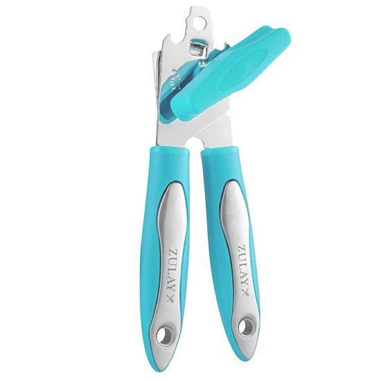 Zulay Kitchen Can Opener Handheld - Durable Manual Can Opener Smooth Edge Cut Stainless Steel Blades