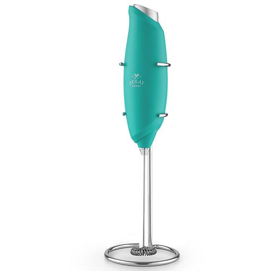  Zulay Kitchen Premium One-Touch Milk Frother For Coffee - Easy-Use Frother Handheld Foam Maker