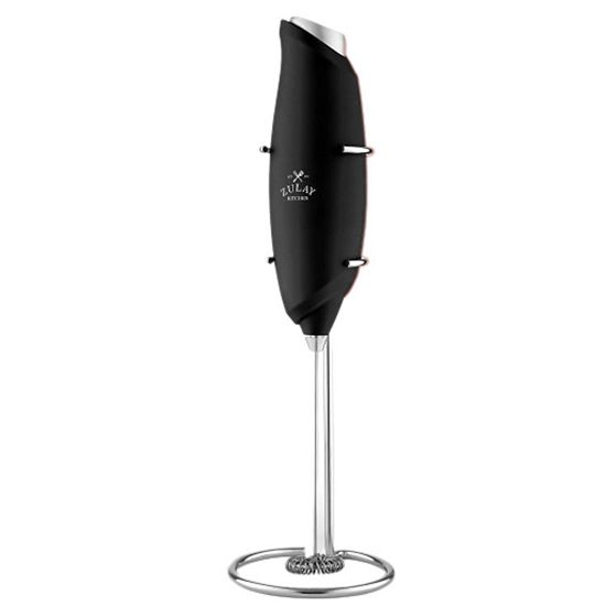  Zulay Kitchen Premium One-Touch Milk Frother For Coffee - Easy-Use Frother Handheld Foam Maker