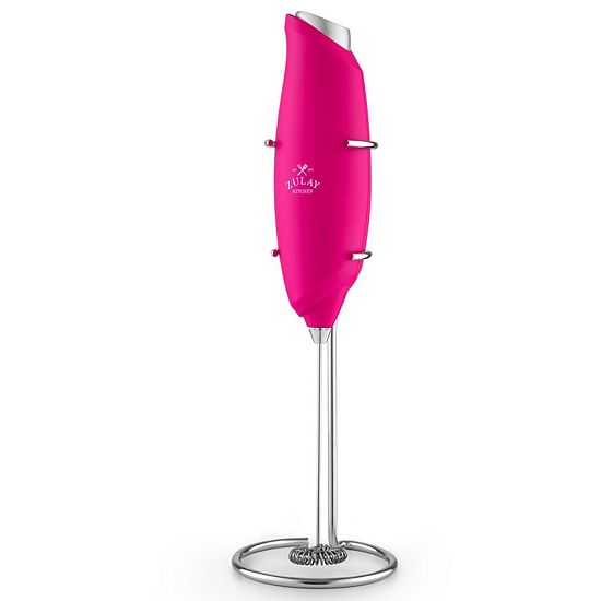  Zulay Kitchen Premium One-Touch Milk Frother For Coffee - Easy-Use Frother Handheld Foam Maker