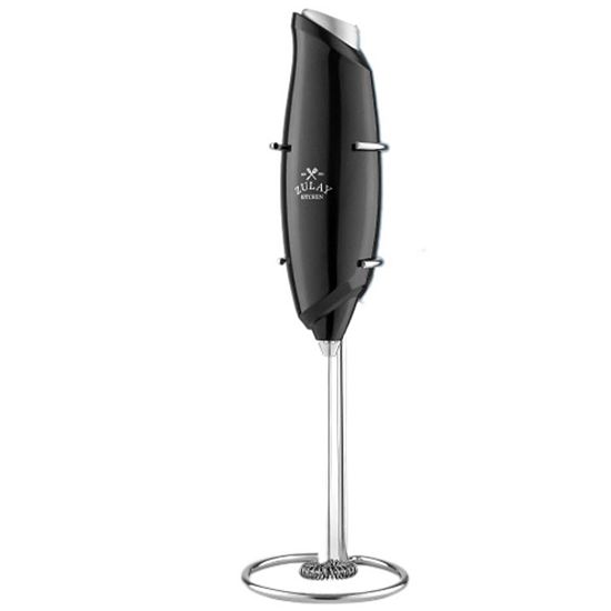  Zulay Kitchen Premium One-Touch Milk Frother For Coffee - Easy-Use Frother Handheld Foam Maker
