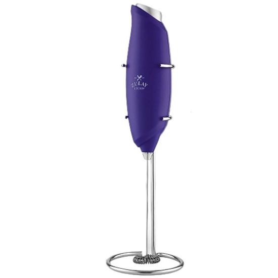  Zulay Kitchen Premium One-Touch Milk Frother For Coffee - Easy-Use Frother Handheld Foam Maker