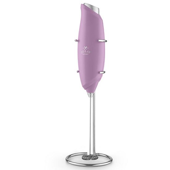  Zulay Kitchen Premium One-Touch Milk Frother For Coffee - Easy-Use Frother Handheld Foam Maker