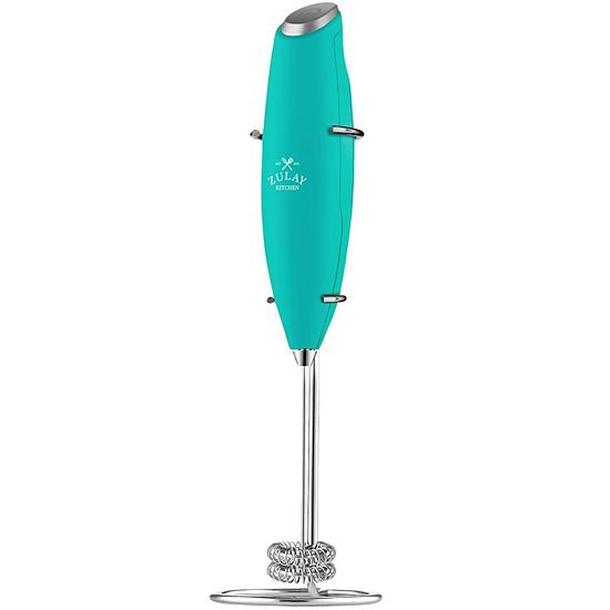  Zulay Kitchen High Powered Double Whisk Milk Frother Handheld Mixer With Improved Motor