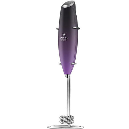 Zulay Kitchen High Powered Double Whisk Milk Frother Handheld Mixer With Improved Motor