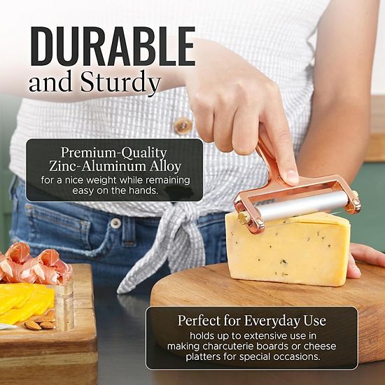  Zulay Kitchen Cheese Slicer With Adjustable Thickness