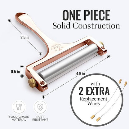  Zulay Kitchen Cheese Slicer With Adjustable Thickness
