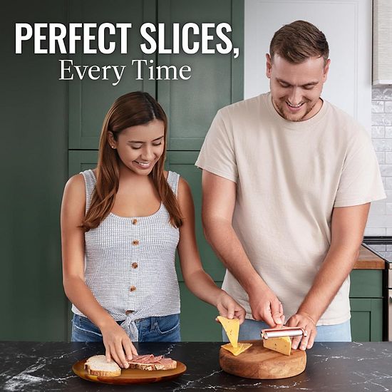  Zulay Kitchen Cheese Slicer With Adjustable Thickness