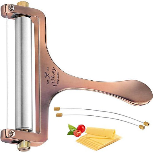  Zulay Kitchen Cheese Slicer With Adjustable Thickness