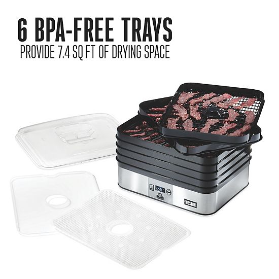  Weston 6-Tray Digital Food Dehydrator Plus