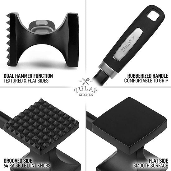  Zulay Kitchen Meat Tenderizer Hammer - 10 Inch