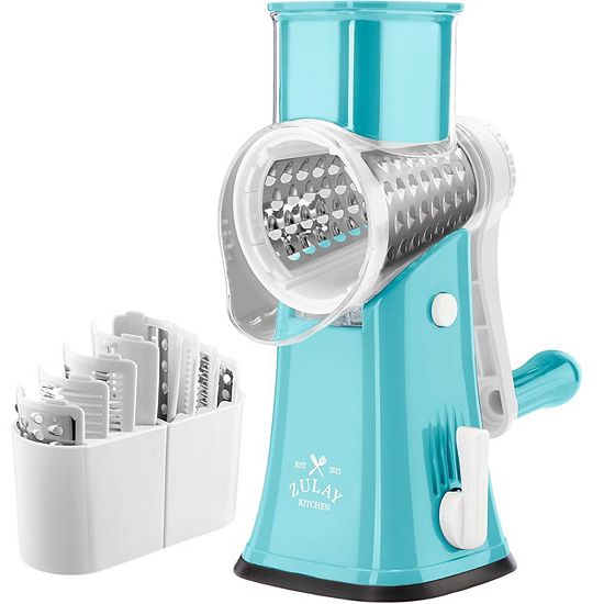  Zulay Kitchen Rotary Cheese Grater With Handle & Upgraded Suction Base
