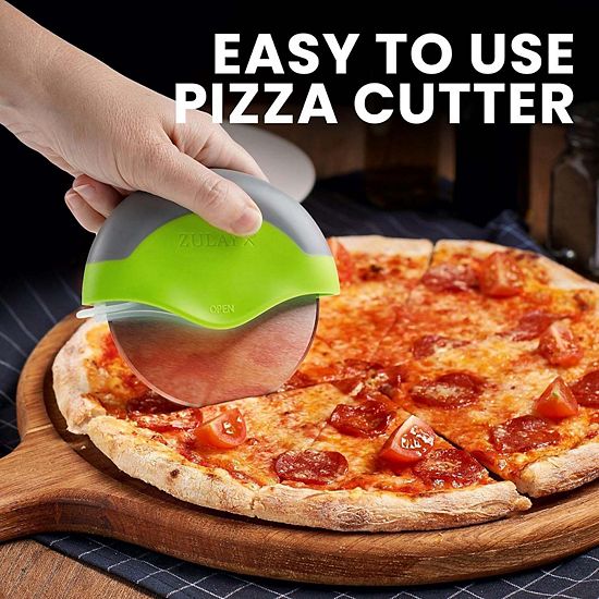  Zulay Kitchen Handheld Pizza Cutter Wheel