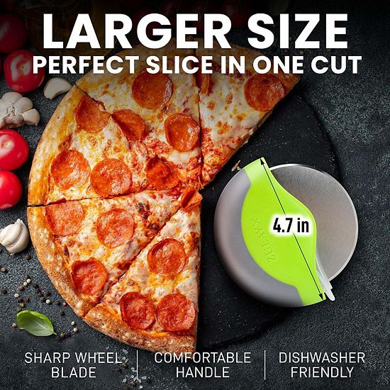  Zulay Kitchen Handheld Pizza Cutter Wheel
