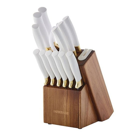  Farberware® 14-pc. Knife Block Set With Built In Sharpener
