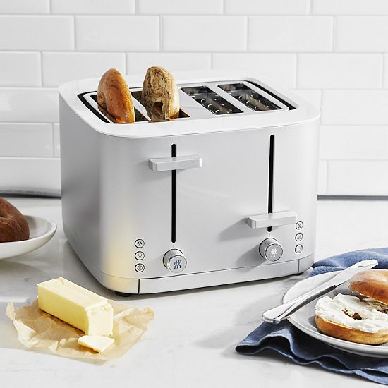 Zwilling Enfinigy 4-slice Toaster, Extra Wide 1.5" Slots For Bagels And Toast