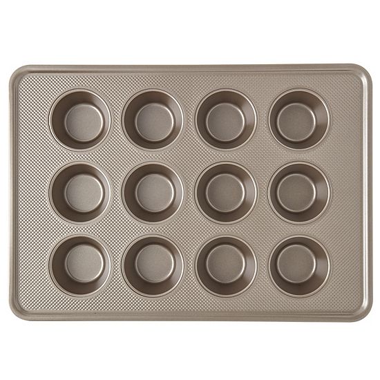  Bakersville Textured Carbon Steel 12-Cup Muffin Pan
