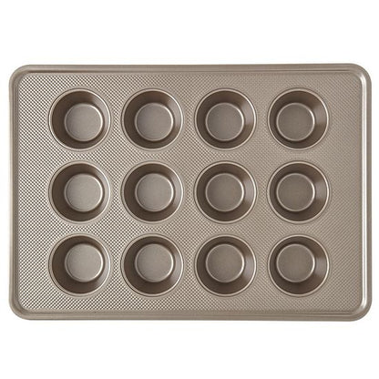  Bakersville Textured Carbon Steel 12-Cup Muffin Pan