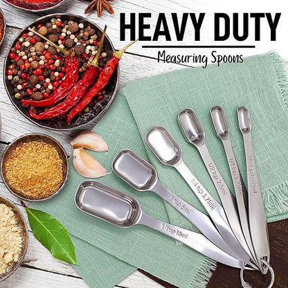  Zulay Kitchen Heavy Duty Stainless Steel Measuring Spoons