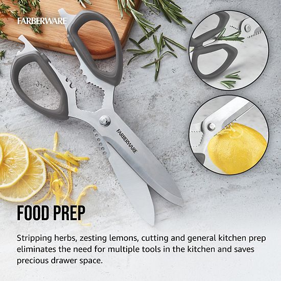  Farberware 10-in-1 Multi-Tool Shears With Edgekeeper Sheath