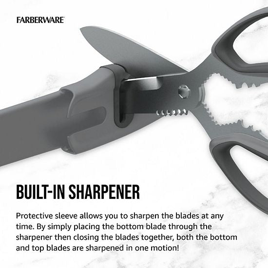  Farberware 10-in-1 Multi-Tool Shears With Edgekeeper Sheath