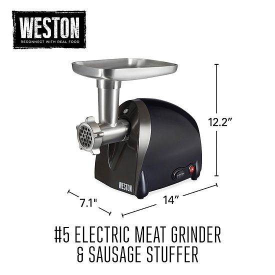  Weston #5 Electric Meat Grinder & Sausage Stuffer