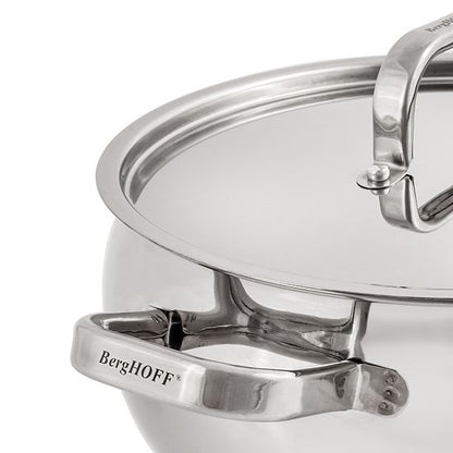  BergHOFF Belly Shape 12-pc. Stainless Steel Cookware Set With Stainless Steel Lids