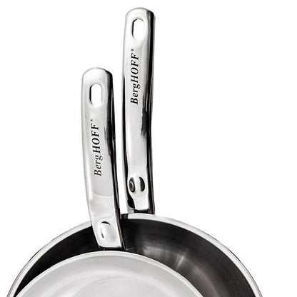  BergHOFF Belly Shape 12-pc. Stainless Steel Cookware Set With Stainless Steel Lids