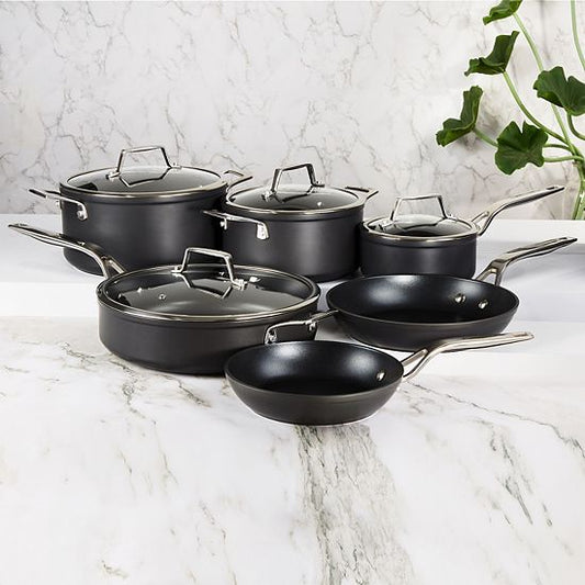  BergHOFF Essentials 10-pc. Nonstick Hard Anodized Cookware Set With Glass Lid