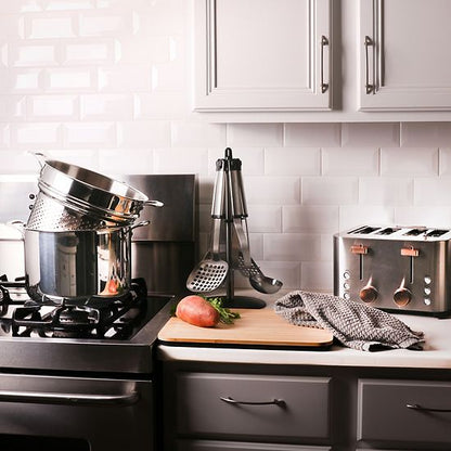  BergHOFF Professional 13 Pc Tri-Ply 18/10 Stainless Steel Cookware Set With Stainless Steel Lids