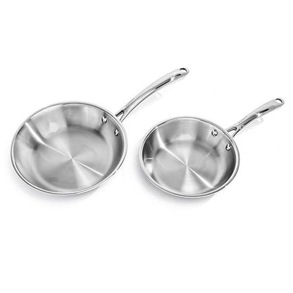  BergHOFF Professional 13 Pc Tri-Ply 18/10 Stainless Steel Cookware Set With Stainless Steel Lids