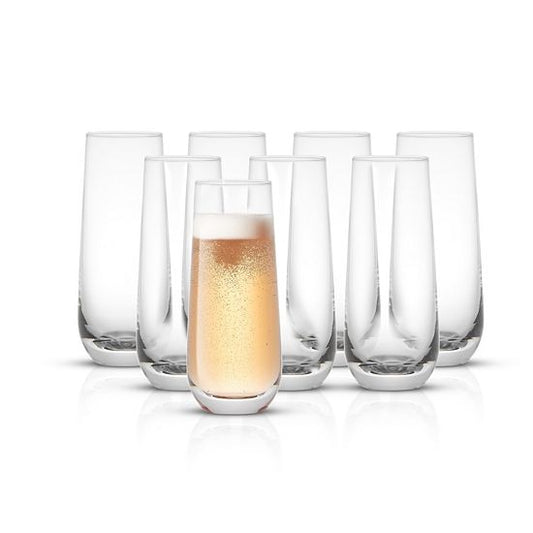  JoyJolt Milo 8-pc. Champagne Glass Set