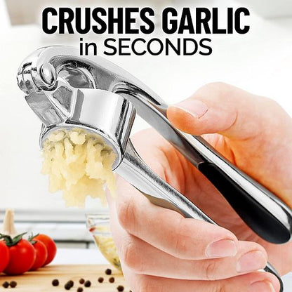  Zulay Kitchen Durable Garlic Masher With Soft, Easy To Squeeze Handle