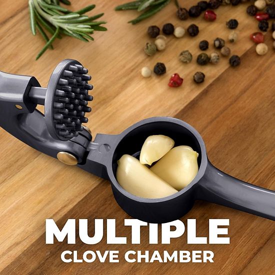  Zulay Kitchen Durable Garlic Masher With Soft, Easy To Squeeze Handle
