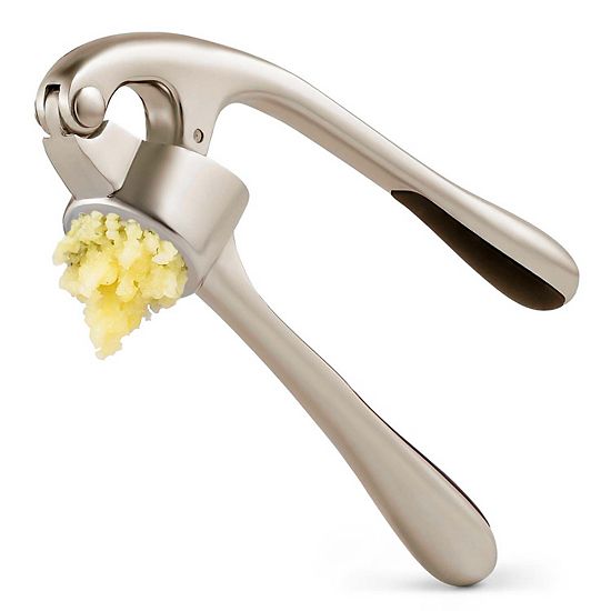  Zulay Kitchen Durable Garlic Masher With Soft, Easy To Squeeze Handle