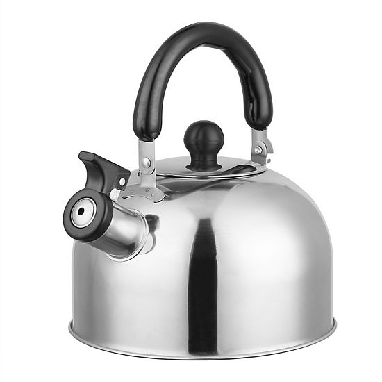  2.1Qt Stainless Steel Whistling Tea Kettle, Stovetop Induction & Gas, Insulated Handle