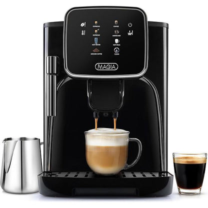  Zulay Kitchen Magia Clasica - Super Automatic Coffee Machine, Powerful Espresso Machine With Grinder