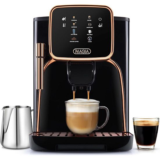  Zulay Kitchen Magia Clasica - Super Automatic Coffee Machine, Powerful Espresso Machine With Grinder