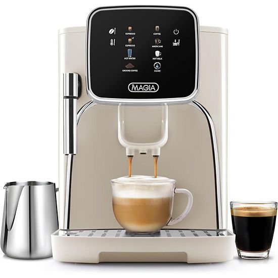  Zulay Kitchen Magia Clasica - Super Automatic Coffee Machine, Powerful Espresso Machine With Grinder