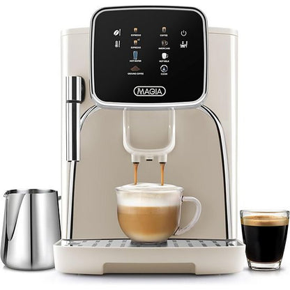  Zulay Kitchen Magia Clasica - Super Automatic Coffee Machine, Powerful Espresso Machine With Grinder