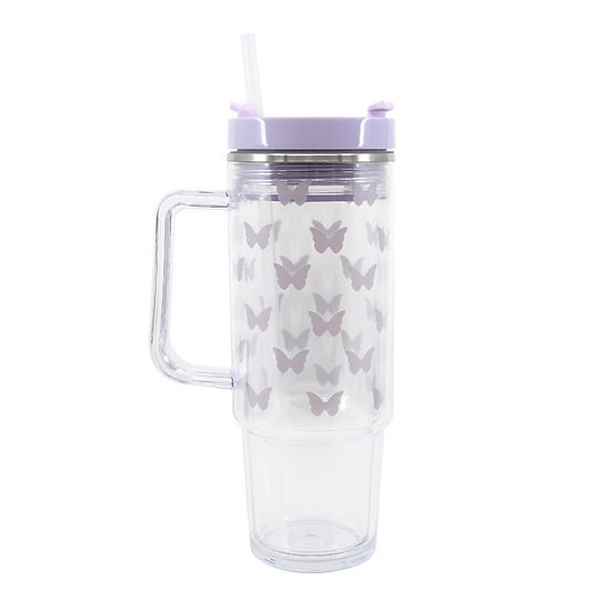  30-oz. Butterfly Clear Tumbler