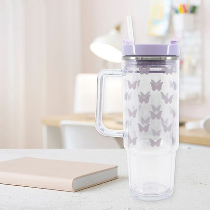 30-oz. Butterfly Clear Tumbler